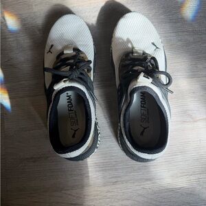 Puma Women's Black and White SoftFoam Sneakers